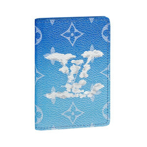 Louis Vuitton Clouds Virgil Blue White Monogram Logo Pocket Organizer Wallet